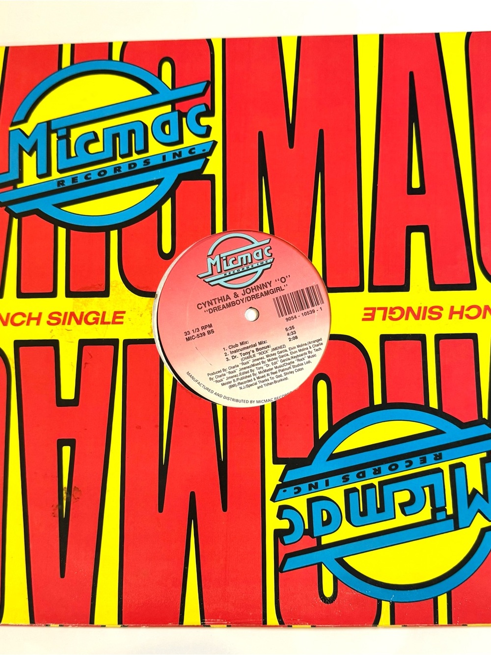 Cynthia & Johnny O Dreamboy/Dreamgirl Micmac Records 12" Single -